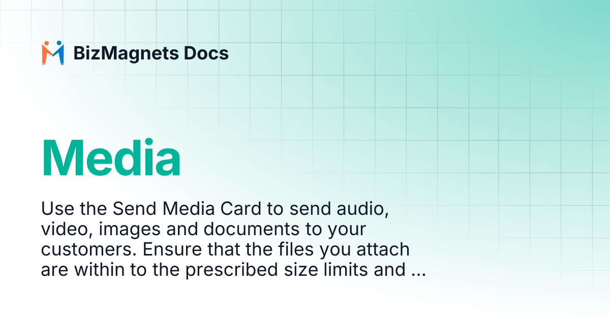 Media | BizMagnets Docs