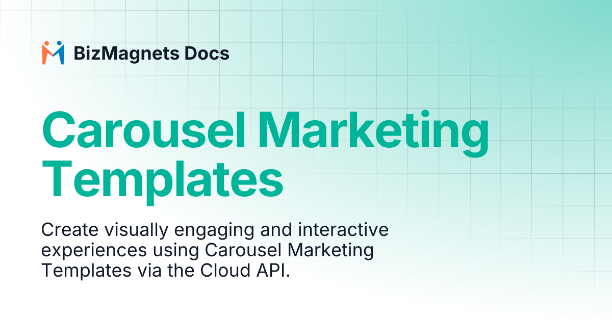 Carousel Marketing Templates | BizMagnets Docs